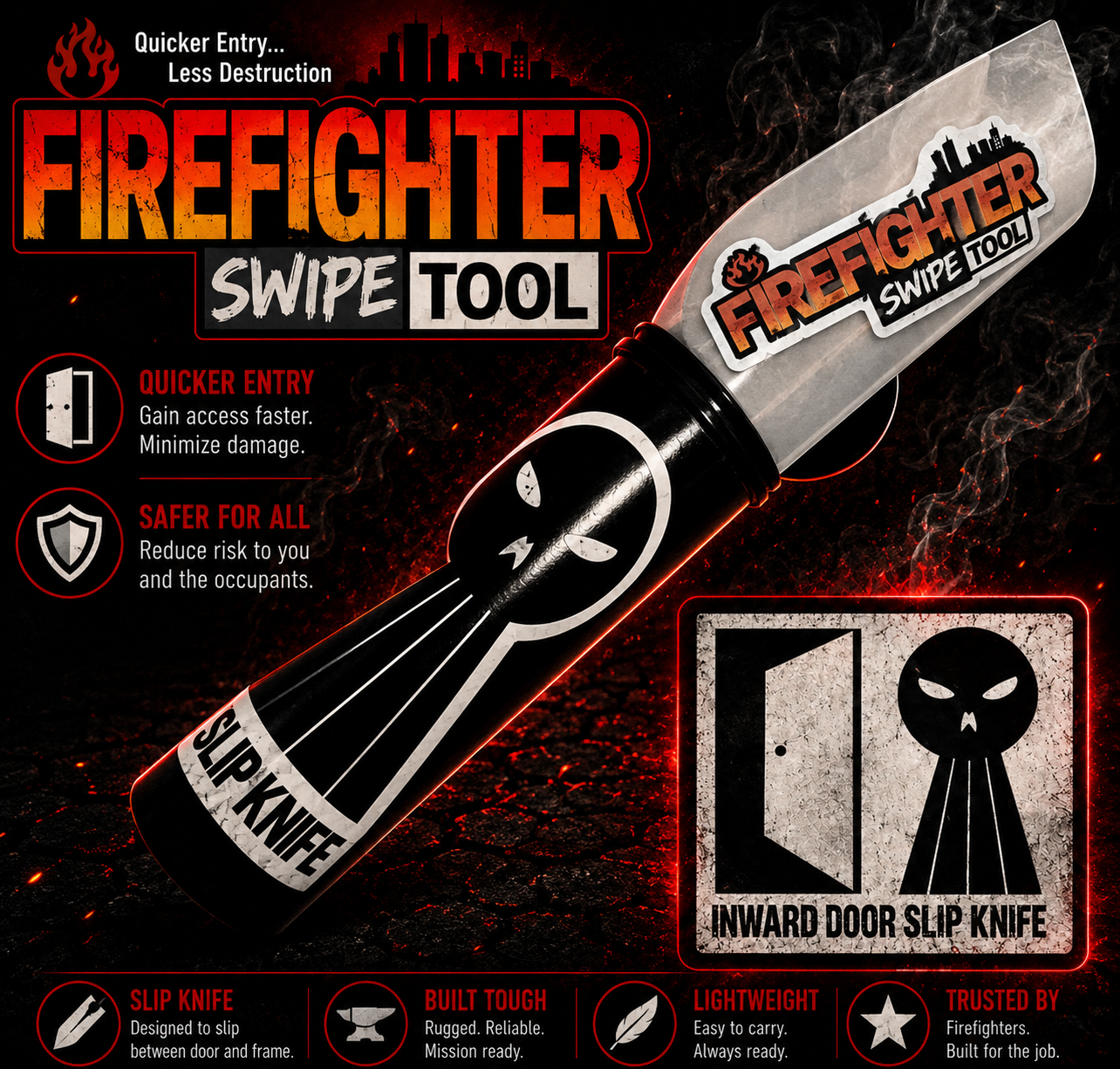 Inward Door Slip Knife