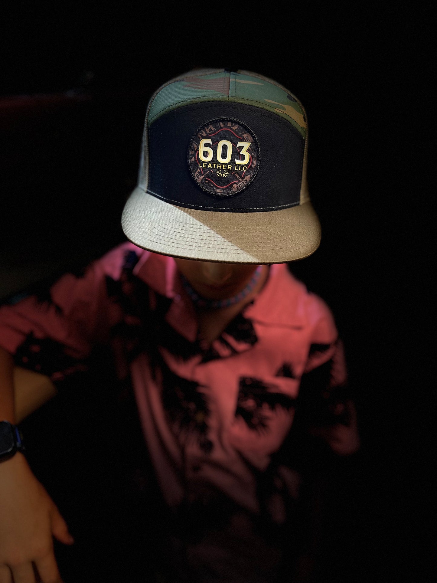 603 Leather Trucker Hat