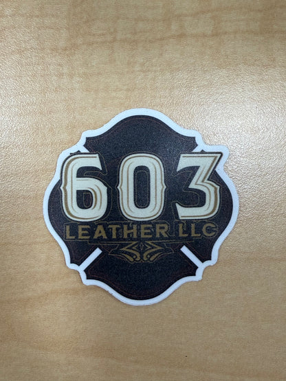 603 Leather Stickers