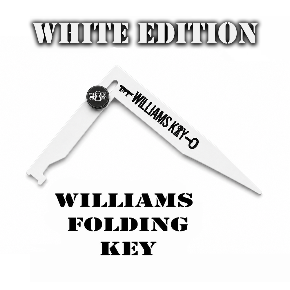 White Folding Williams Key