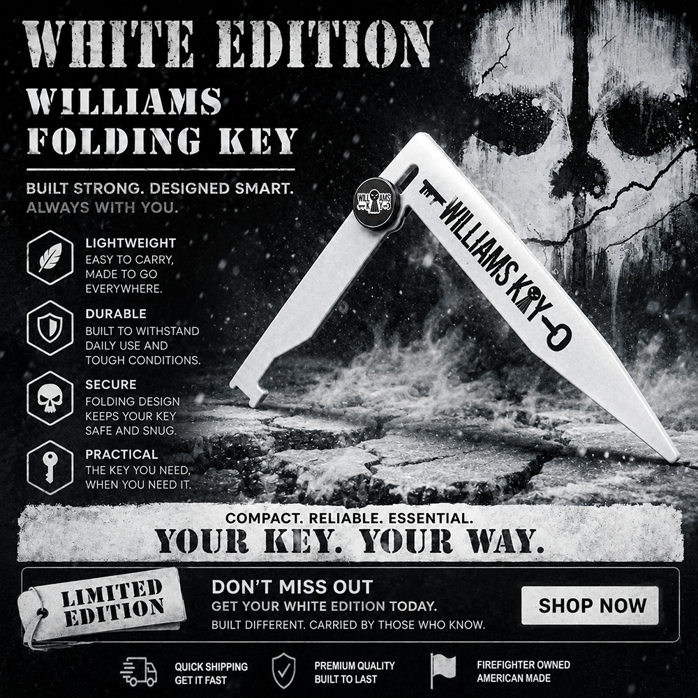 White Folding Williams Key