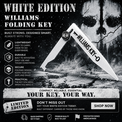White Folding Williams Key